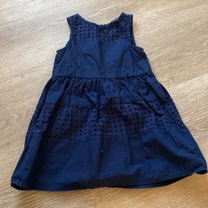 Navy sleeveless dress - 4T